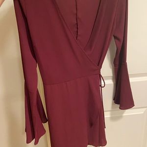 Long sleeve tie dress